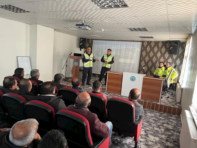 Bingöl’de servis sürücülerine eğitim verildi
