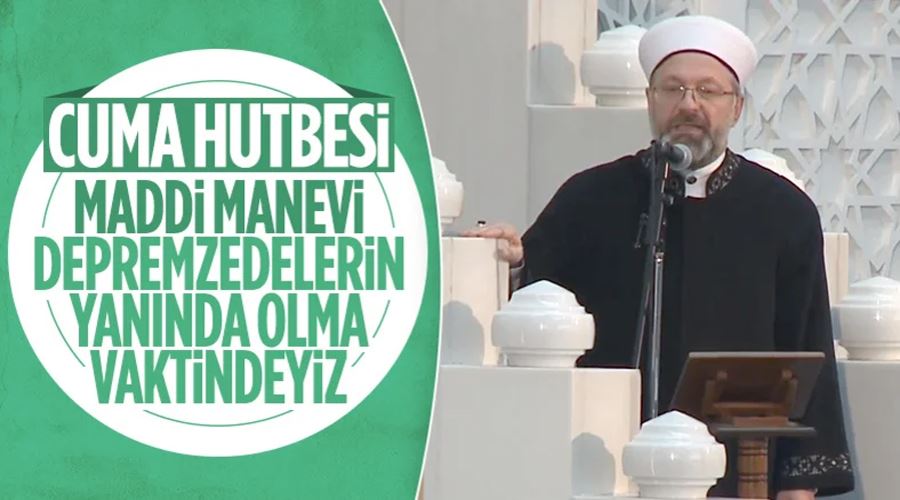 Cuma hutbesinin bu haftaki konusu: Gün, Milletçe Kenetlenme Günüdür