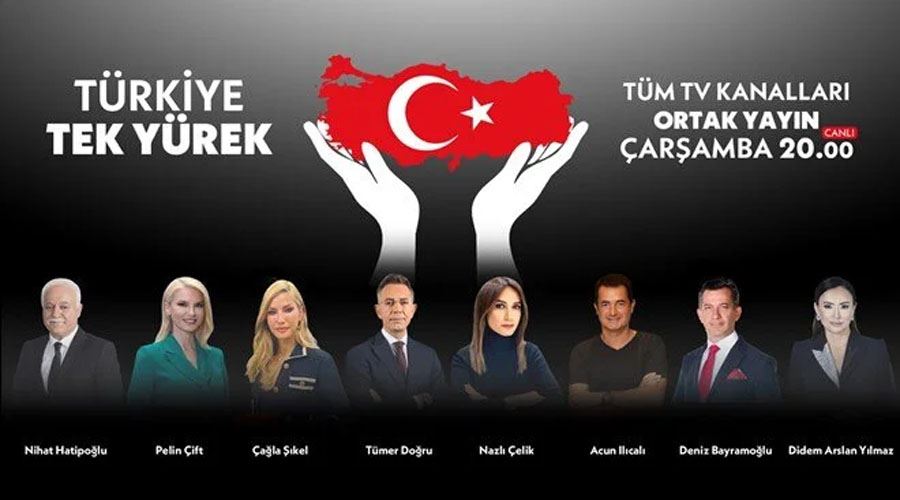 CANLI İZLE.. Depremzedelere yardım için tüm televizyon kanallarında ortak yayın: Yardım Kampanyası