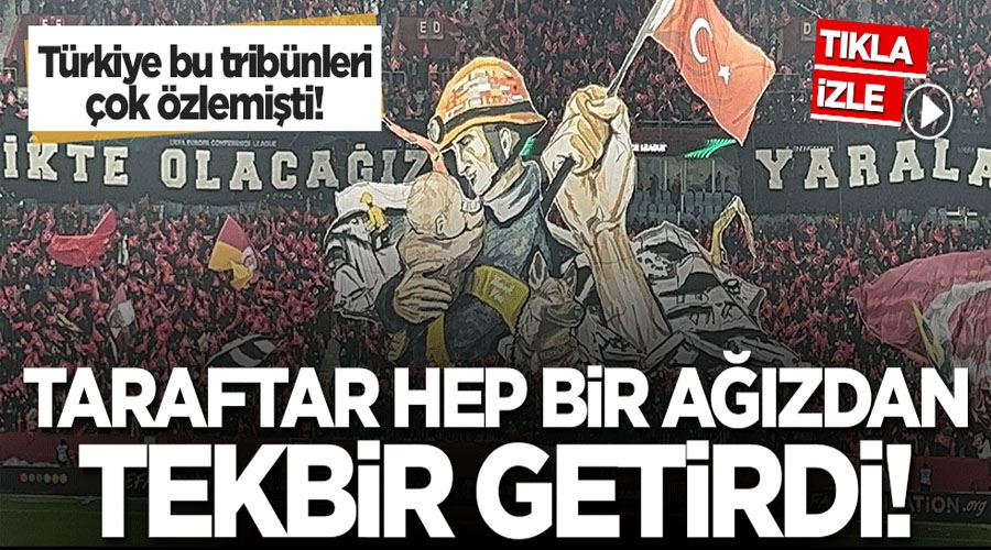 Türkiye deprem acısıyla tek yürek oldu! Tribünlerden tekbir sesleri yükseldi