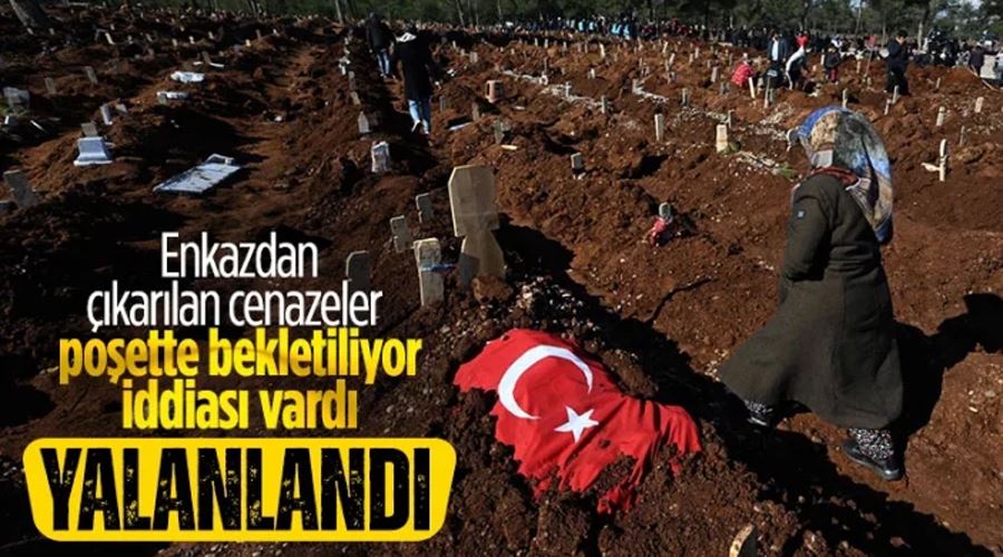 Deprem bölgesindeki cenazeler poşette bekletiliyor iddiası asılsız çıktı