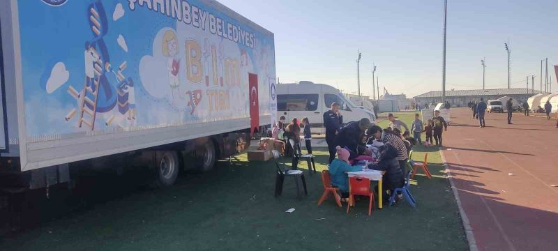 Depremzede çocuklar için bilim tırı ile Adıyaman’da
