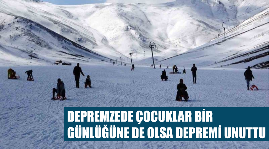 Depremzede çocuklar bir günlüğüne de olsa depremi unuttu