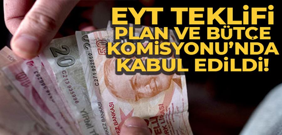 EYT teklifi Plan ve Bütçe Komisyonu