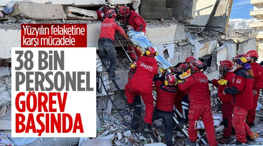 İçişleri Bakanlığı deprem bölgesinde yaklaşık 38 bin personel görevlendirdi