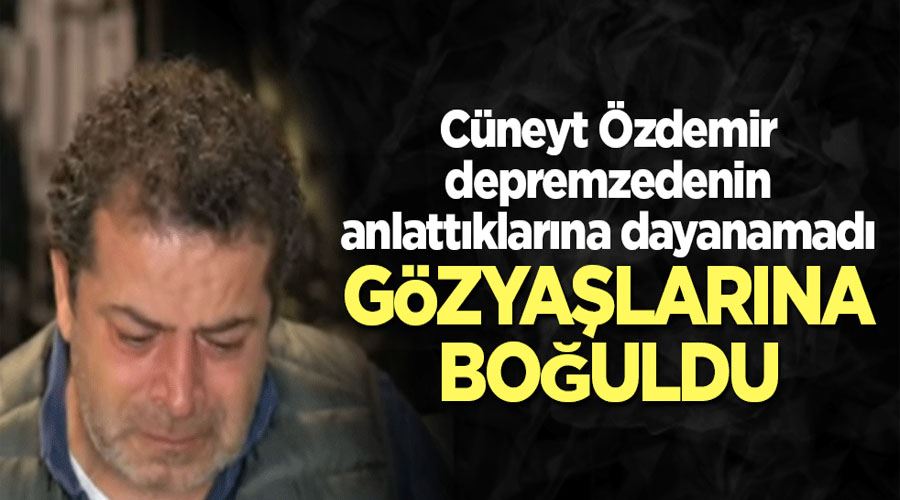 Depremzedenin anlattıkları yürek yaktı! Cüneyt Özdemir canlı yayında gözyaşlarını tutamadı