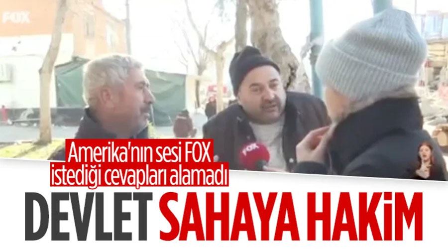FOX muhabiri istediği cevabı alamayınca depremzedelerin yanından uzaklaştı