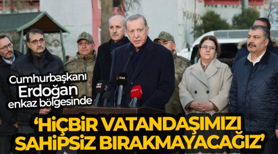 Cumhurbaşkanı Erdoğan Hatay