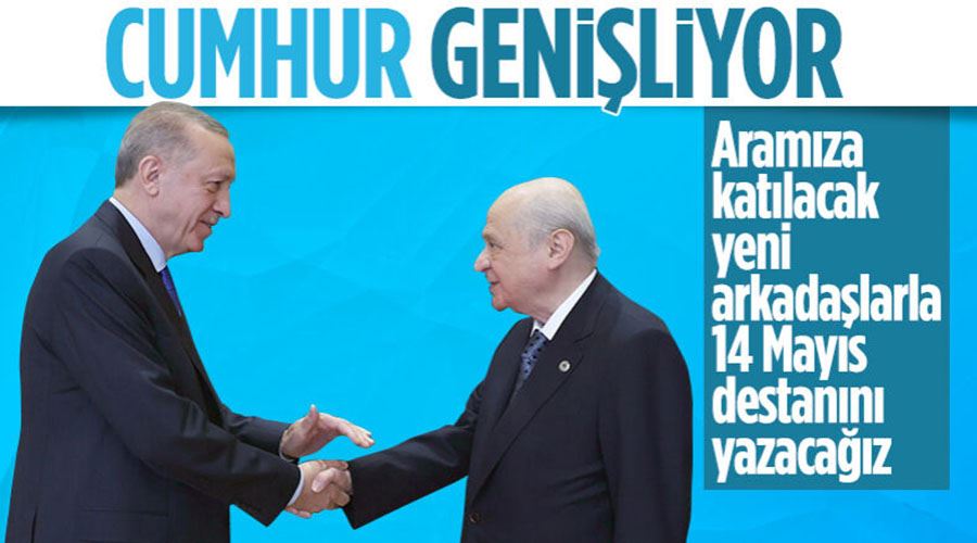 Cumhurbaşkanı Erdoğan duyurdu! Cumhur İttifakı genişliyor