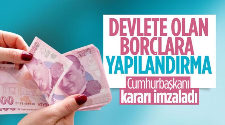 Borç yapılandırma paketi Resmi Gazete