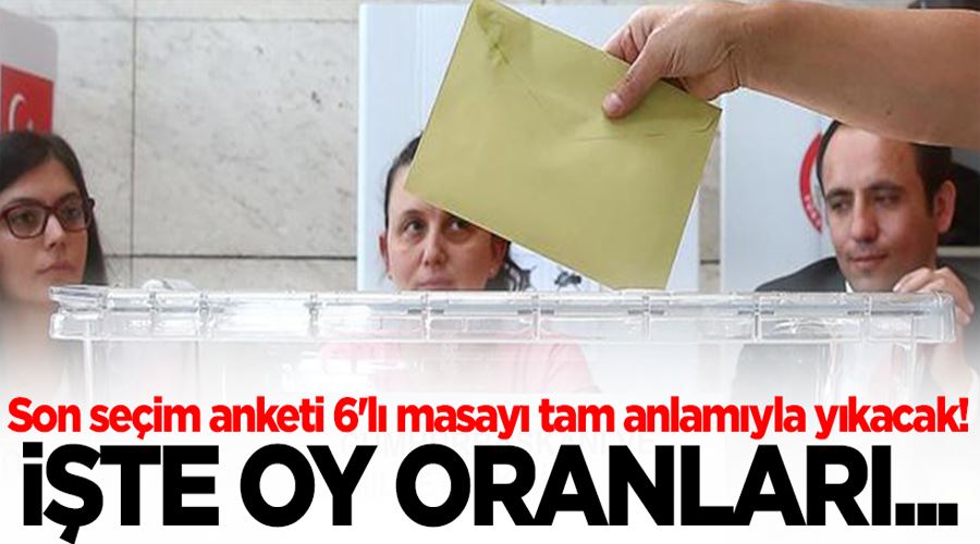 Son seçim anketi 6