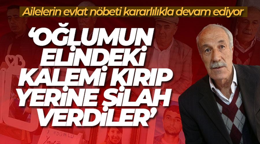 Evlat nöbetindeki Yusuf Erdinç: 