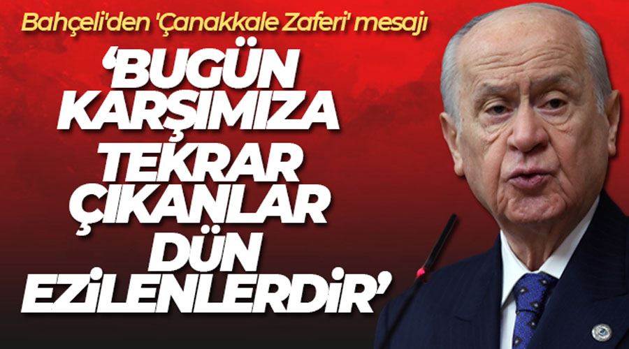 MHP lideri Bahçeli: 