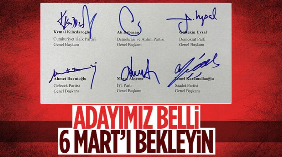 Milleti İttifakı Cumhurbaşkanı adayını belirledi: 6 Mart’ta açıklanacak