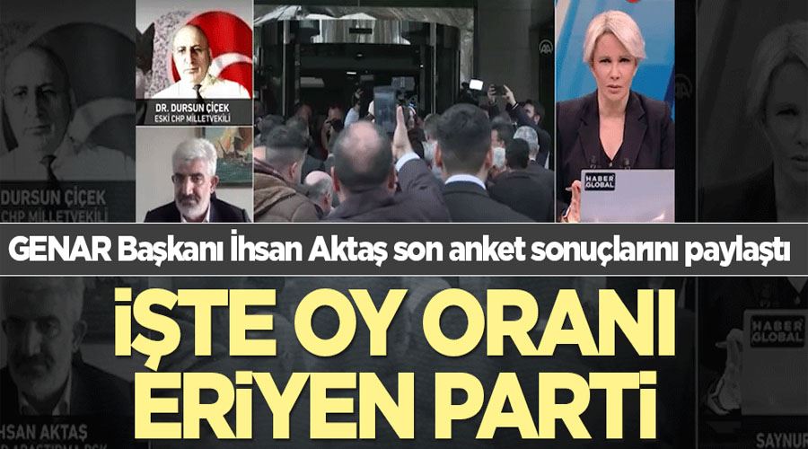 GENAR Başkanı İhsan Aktaş son anket sonuçlarını paylaştı