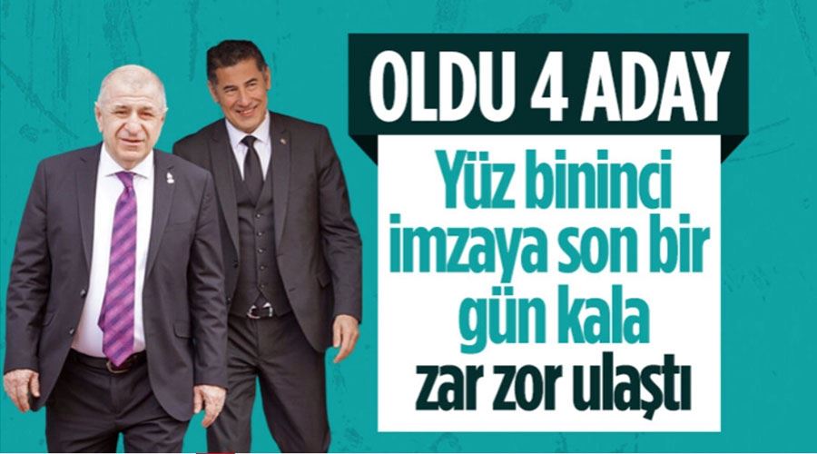 YSK duyurdu! Sinan Oğan 100 bin imzaya ulaştı