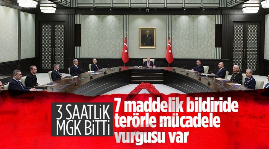 Milli Güvenlik Kurulu toplantısı sona erdi