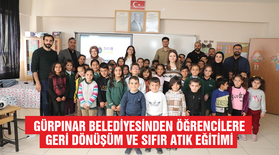 Gürpınar Belediyesinden öğrencilere geri dönüşüm ve sıfır atık eğitimi