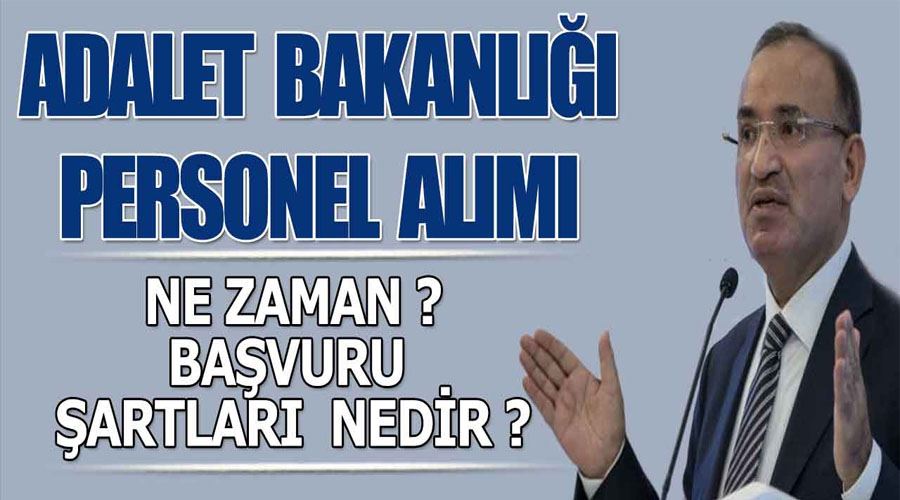 Adalet Bakanlığı 18 bin personel alımı ne zaman? Başvuru şartları neler?