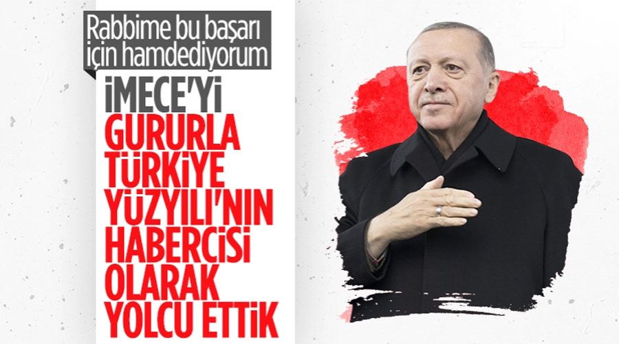Cumhurbaşkanı Erdoğan, uzaya gönderilen İMECE uydusuyla ilgili konuştu