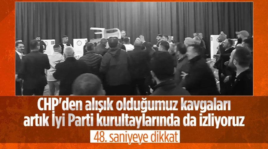 İyi Parti ön seçiminde yumruk yumruğa kavga: Ortalık bir anda karıştı