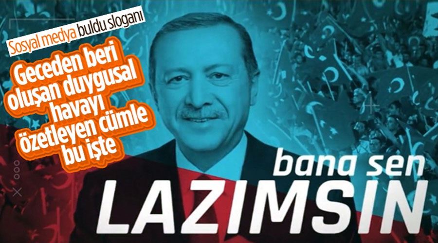 Memlekete sen lazımsın Reis