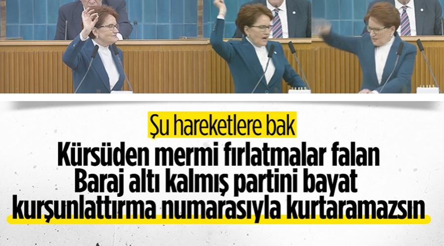 Papatya çayı öneren Meral Akşener öfkelendi! Kürsüdeki mermileri tek tek fırlattı...