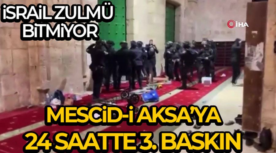 İsrail güçlerinden Mescid-i Aksa