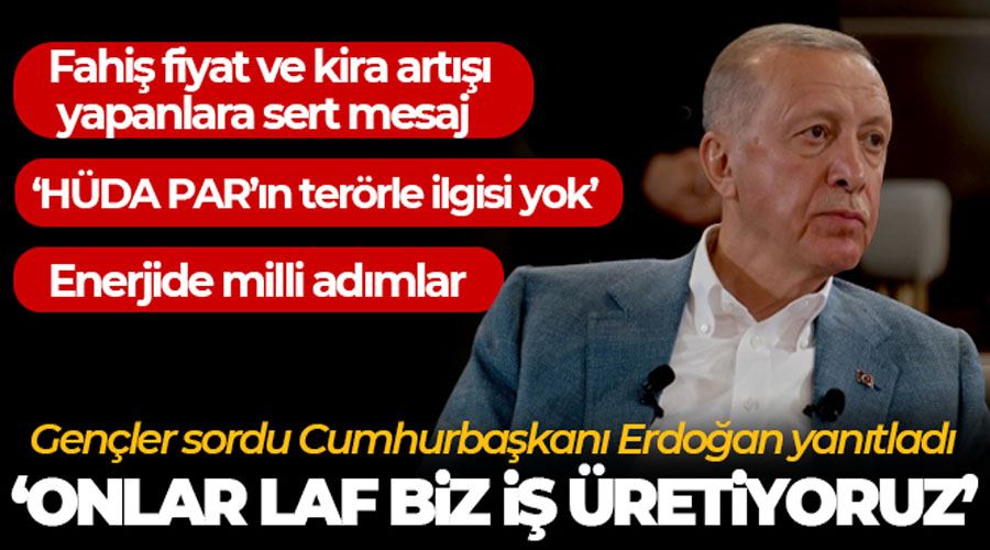 Cumhurbaşkanı Erdoğan gençlerle buluştu