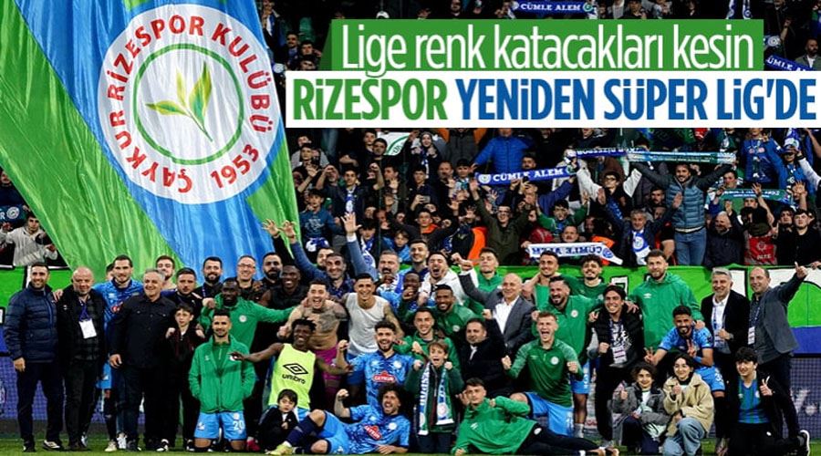 Rizespor, 1 yıllık aranın ardından yeniden Süper Lig