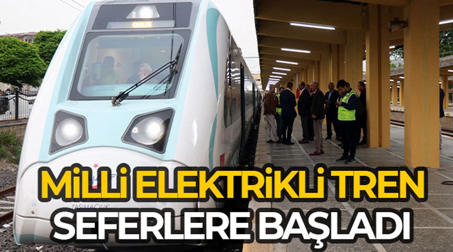 Milli Elektrikli Tren seferlere başladı