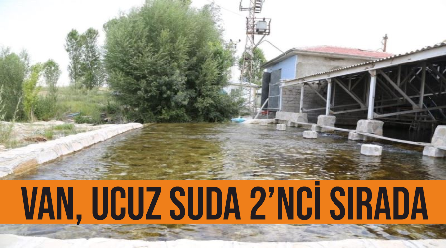 Van, ucuz suda 2’nci sırada