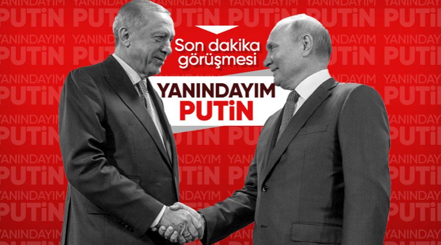 Cumhurbaşkanı Erdoğan, Vladimir Putin ile görüştü