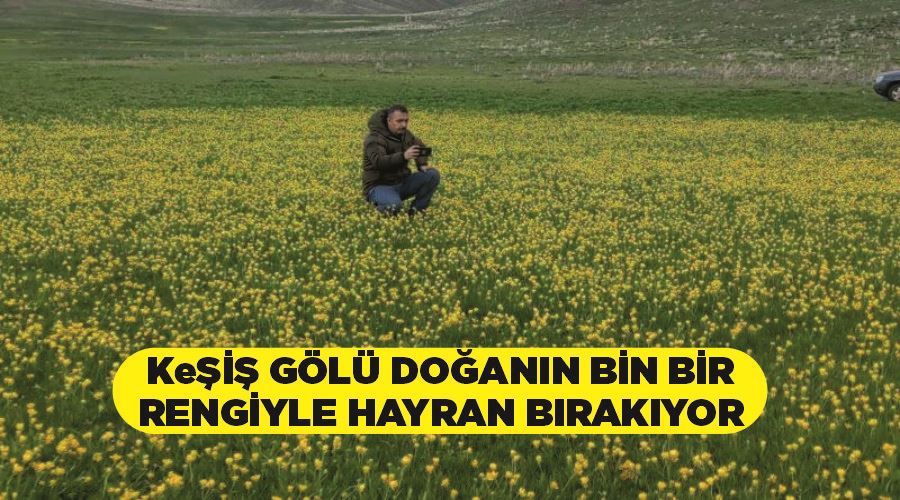 Keşiş Gölü doğanın bin bir rengiyle hayran bırakıyor