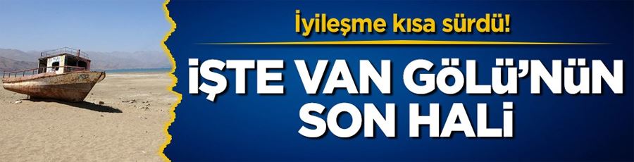 İyileşme kısa sürdü! İşte Van Gölü