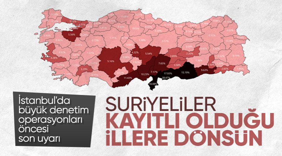 Farklı illerde kayıtlı olup İstanbul