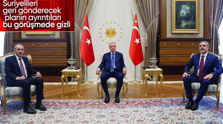 Cumhurbaşkanı Erdoğan, Ürdünlü yetkililer ve Hakan Fidan
