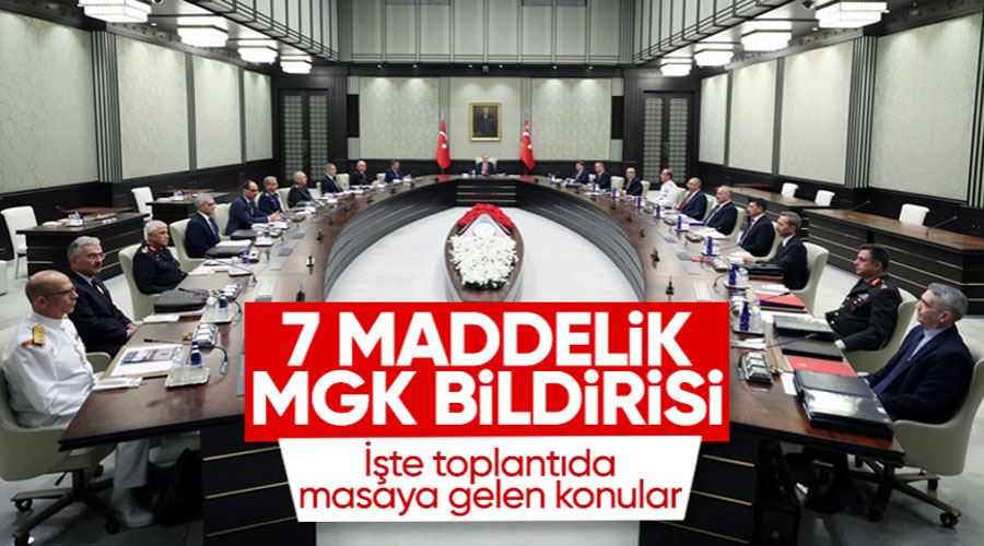 Milli Güvenlik Kurulu toplantısı sona erdi