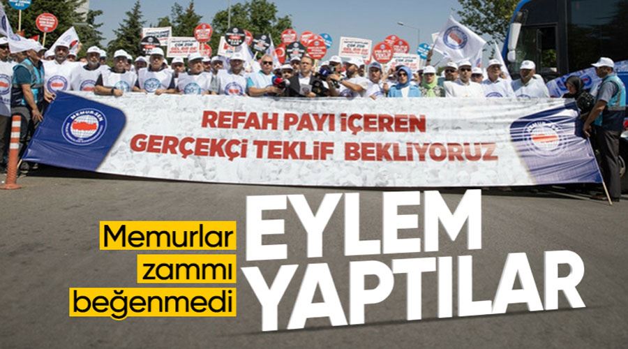 Memur-Sen hükümetin zam oranı teklifini 81 ilde protesto etti