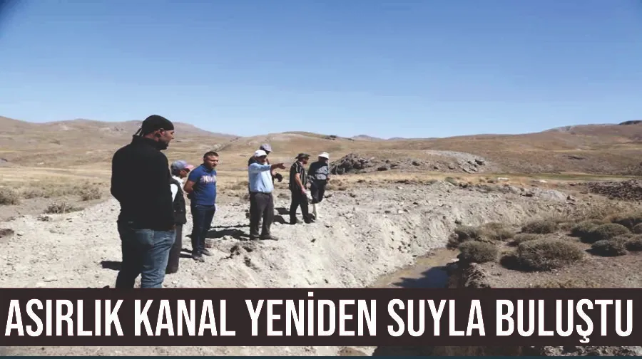 Asırlık kanal yeniden suyla buluştu