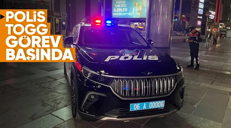 Togg polis aracı olarak Ankara yollarında