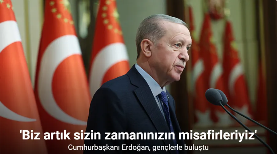 Cumhurbaşkanı Erdoğan, gençlerle buluştu