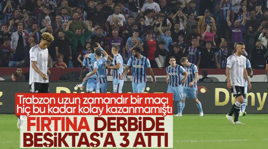 Trabzonspor, evinde Beşiktaş’ı devirdi