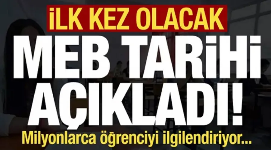 Ortaokul ve liselerde sınav tarihleri belli oldu 