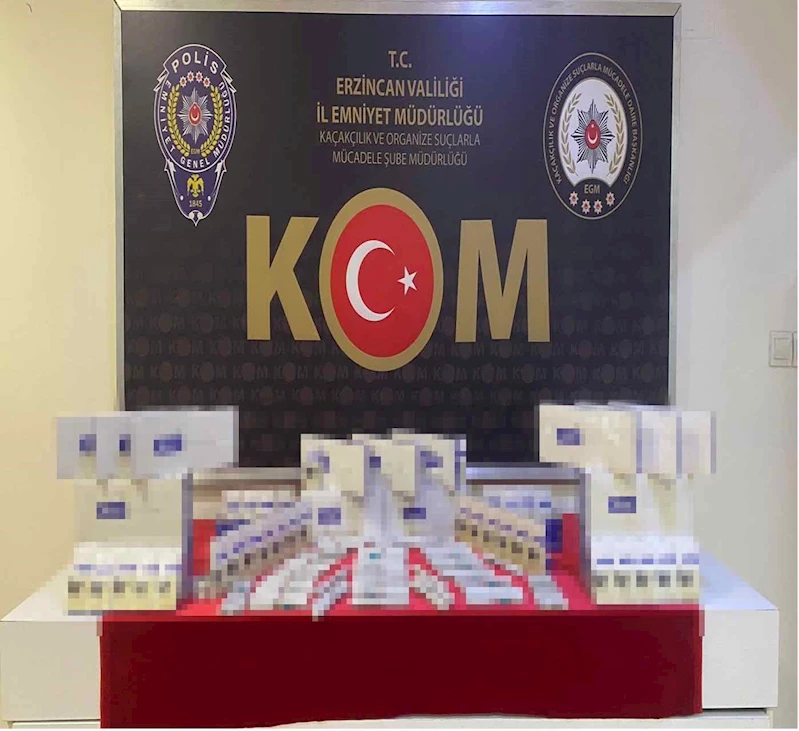 Erzincan’da 45 adet kaçak büyüme hormonu ile botoks iğnesi ele geçildi
