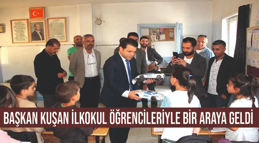 Başkan Kuşan ilkokul öğrencileriyle bir araya geldi 