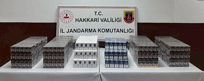 Hakkari’de 2 bin 640 paket sigara ele geçirildi
