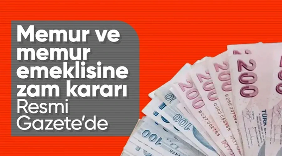 Memur-emekli zammı kararı Resmi Gazete