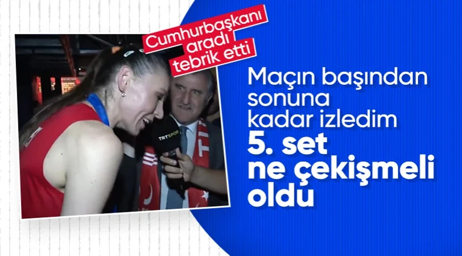 Cumhurbaşkanı Erdoğan, A Milli Kadın Voleybol Takımı