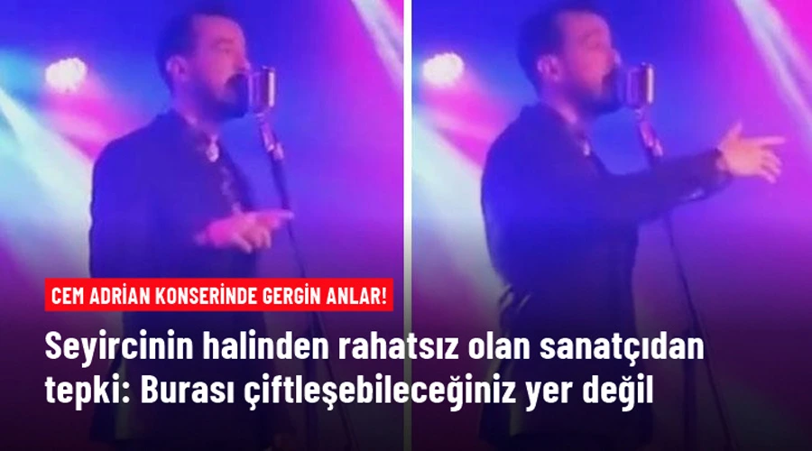 Cem Adrian, konserinde hayranlarına sitem etti: Burası çiftleşebileceğiniz bir yer değil